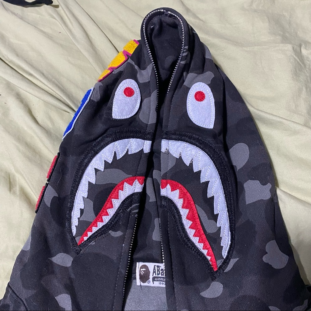 Bape Black Camo Hoodie - Picture 2 of 5
